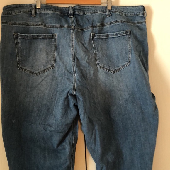 Women’s Lane Bryant denim blue jeans plus size patchwork capri pants - Picture 15 of 16